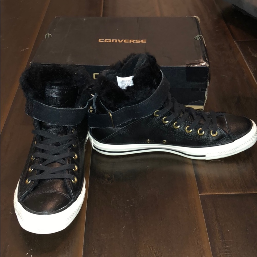Chuck Taylor All Star Brea Faux Fur Trimmed Hi Top